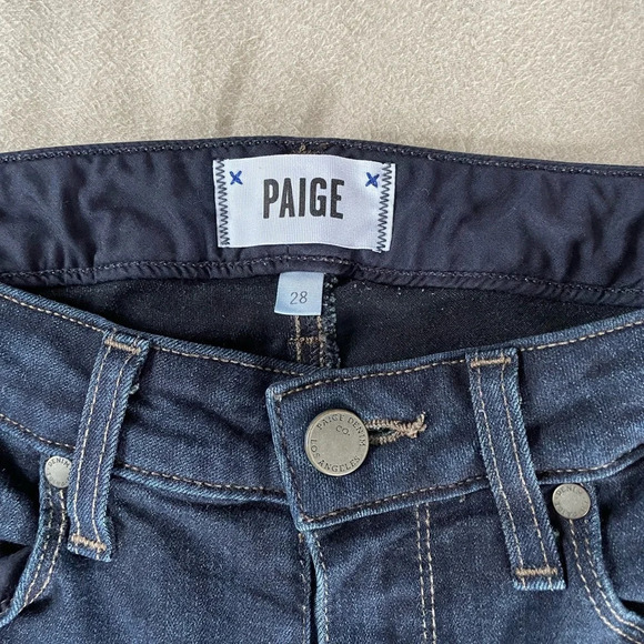 PAIGE Hoxton Ultra Skinny Jeans in Lana Dark Wash Denim - Picture 5 of 9